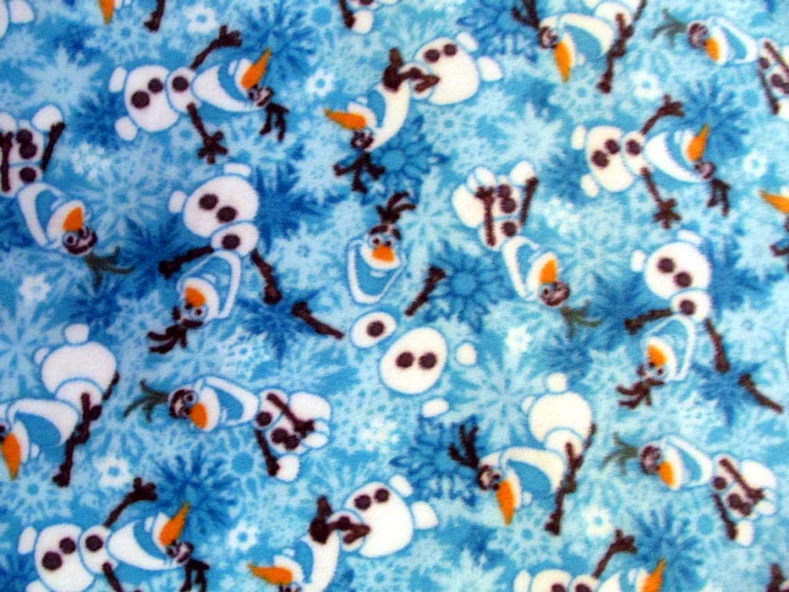 BLUE OLAFページ Amazon.com: Disney's Frozen Olaf Tossed Blue Fleece Fabric by The